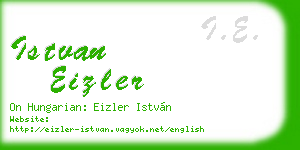 istvan eizler business card